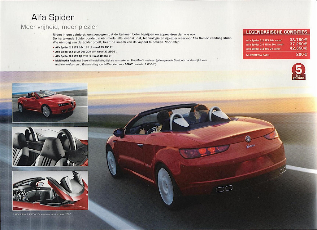 2007 Alfa Romeo Giuletta Brochure Page 9